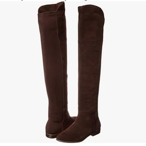 Above the Knee Brown Suede Boots